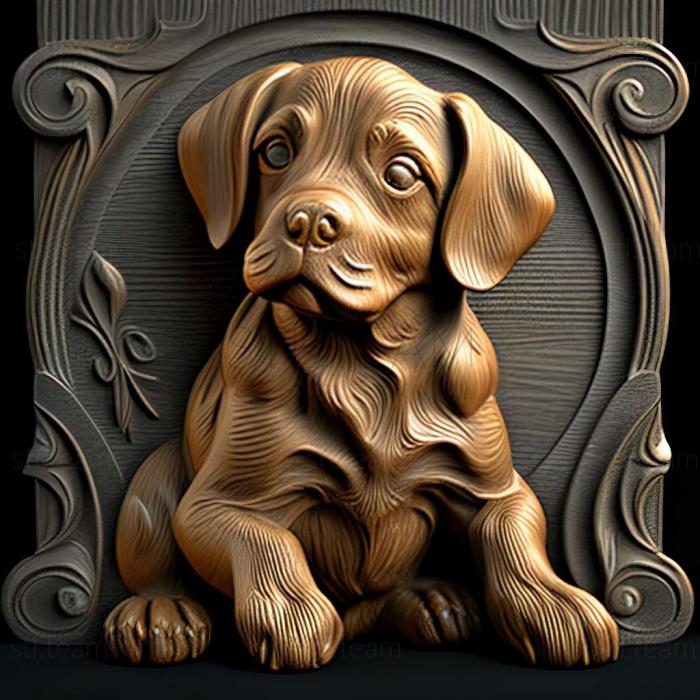 3D model Judy the dog famous animal (STL)